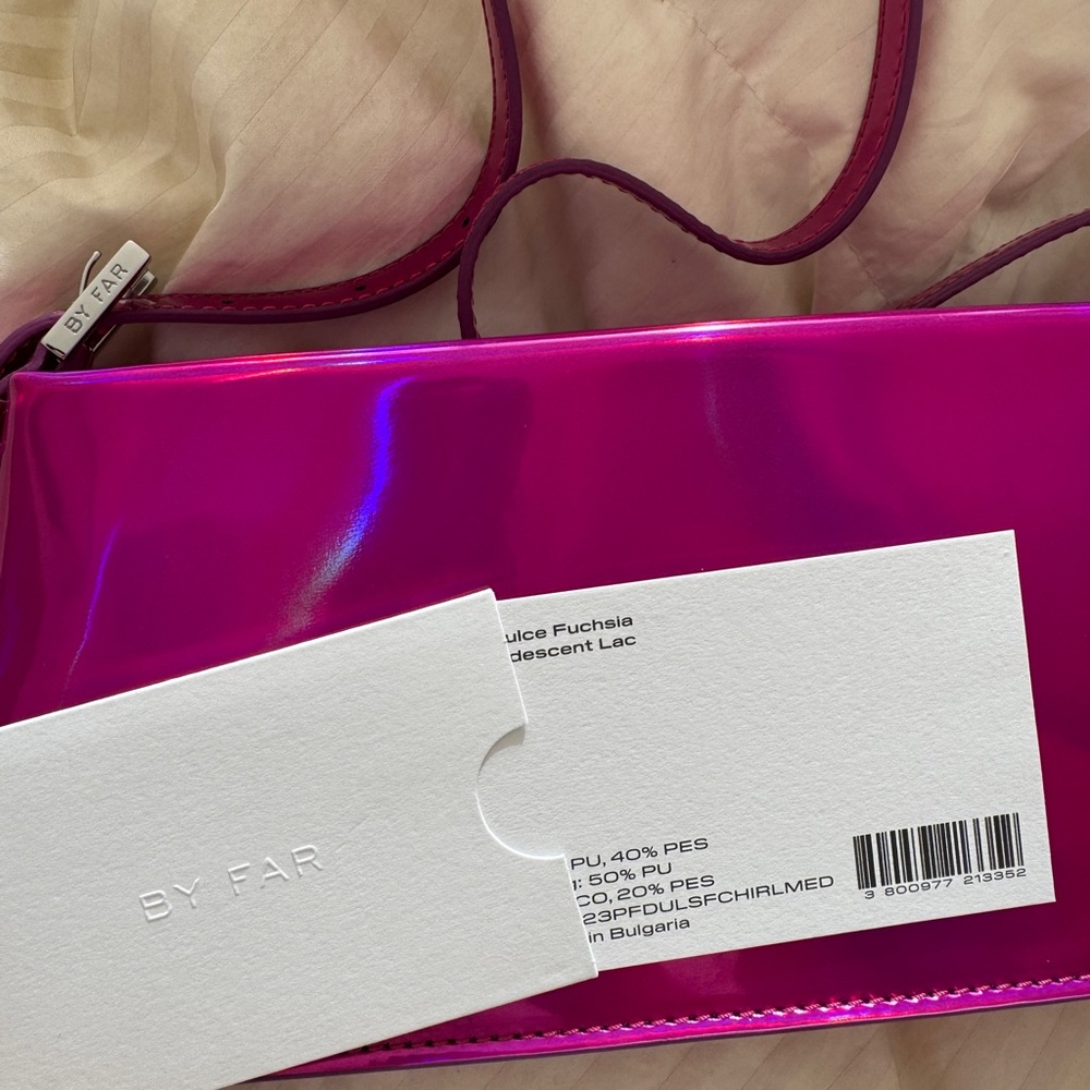 BY FAR Dulce Fuchsia Bag